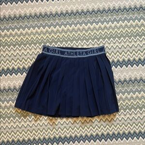 Athleta Girl Navy Blue Pleat Perfect Skort